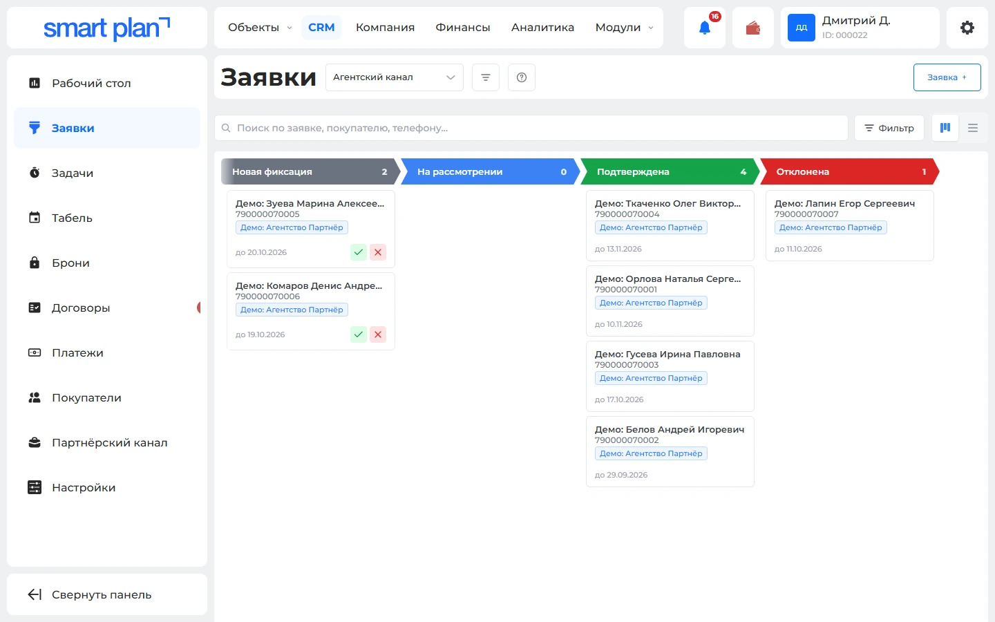 2. Фиксации агентств: новые, подтверждённые и отклонённые, у каждой свой срок (демо)